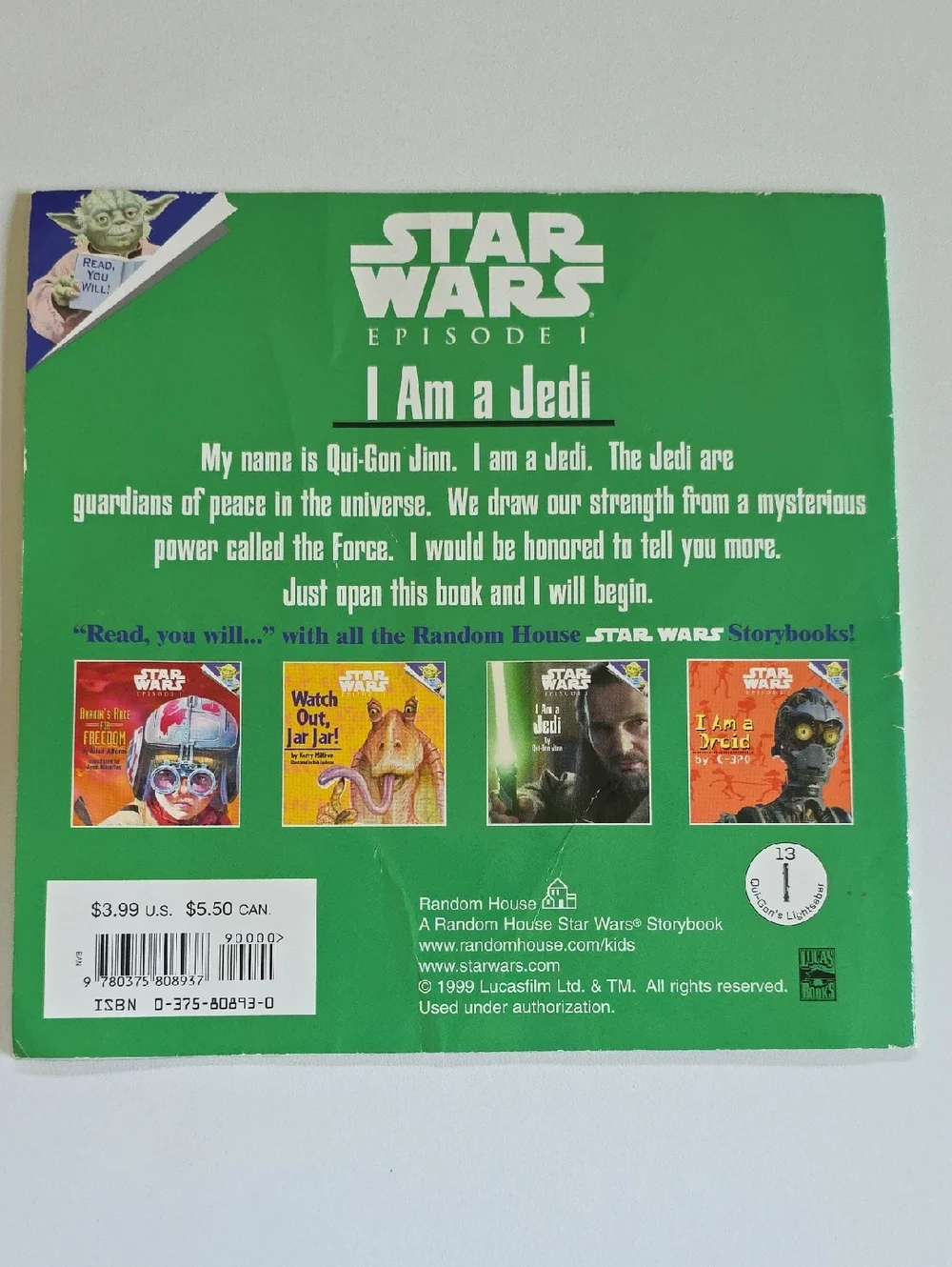 Vintage Star Wars Books Set Of 5 -  Episode I And Attack Of Clones